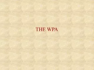 THE WPA