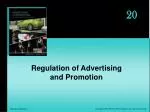 Regulation of Advertising and Promotion - slide 1