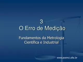 3 o erro de medi o