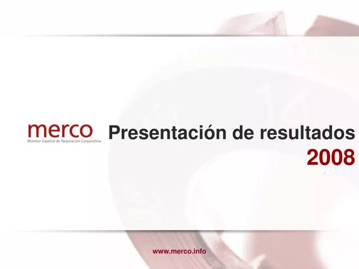 presentaci n de resultados 2008