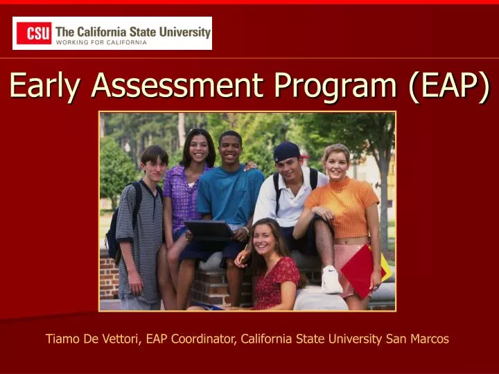 early assessment program eap