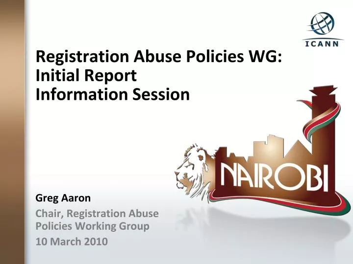 registration abuse policies wg initial report information session