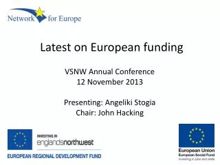 Latest on European funding