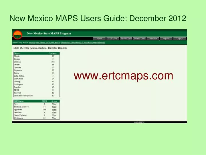 new mexico maps users guide december 2012