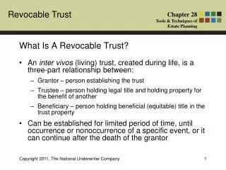 What Is A Revocable Trust?