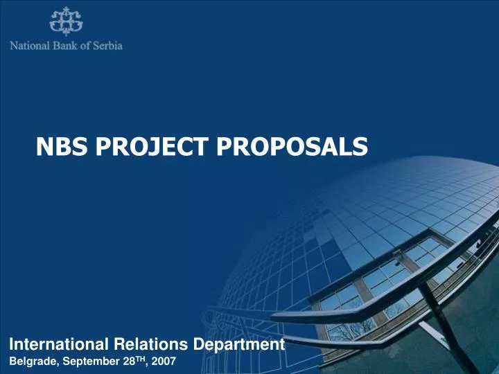 nbs project proposals