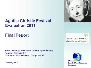 Agatha Christie Festival Evaluation 2011 Final Report