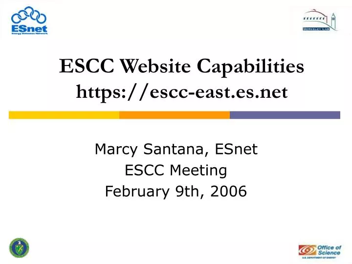 escc website capabilities https escc east es net
