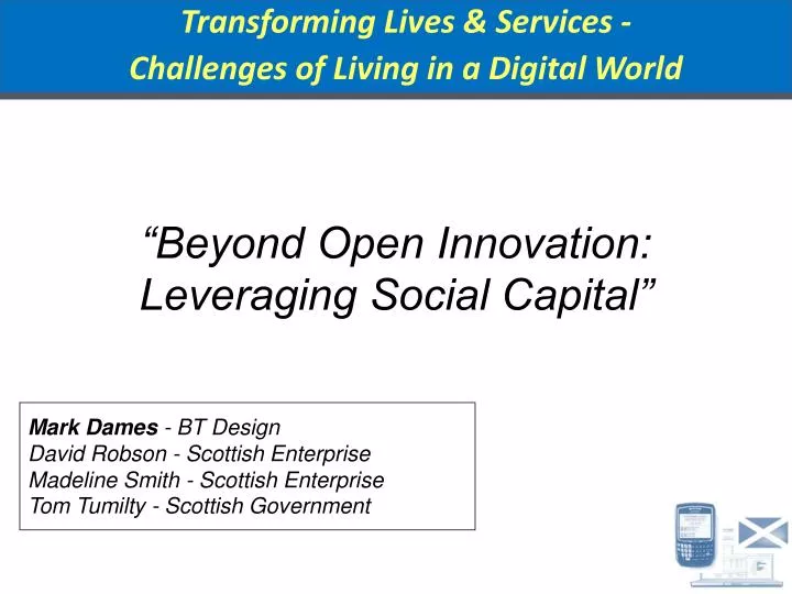 beyond open innovation leveraging social capital