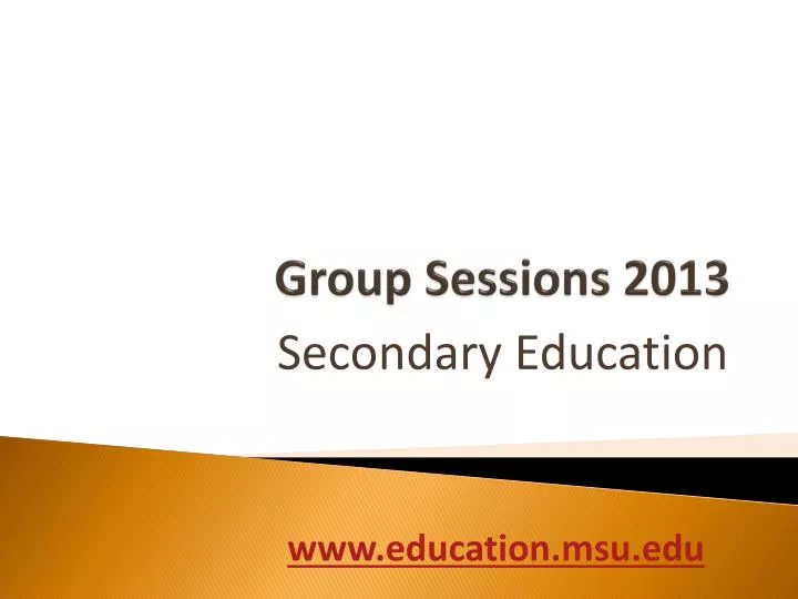 group sessions 2013