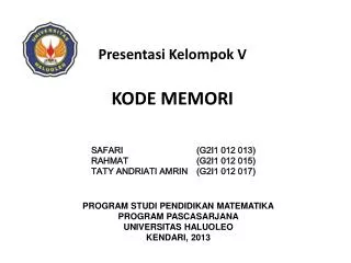 presentasi kelompok v