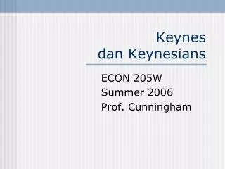 keynes dan keynesians