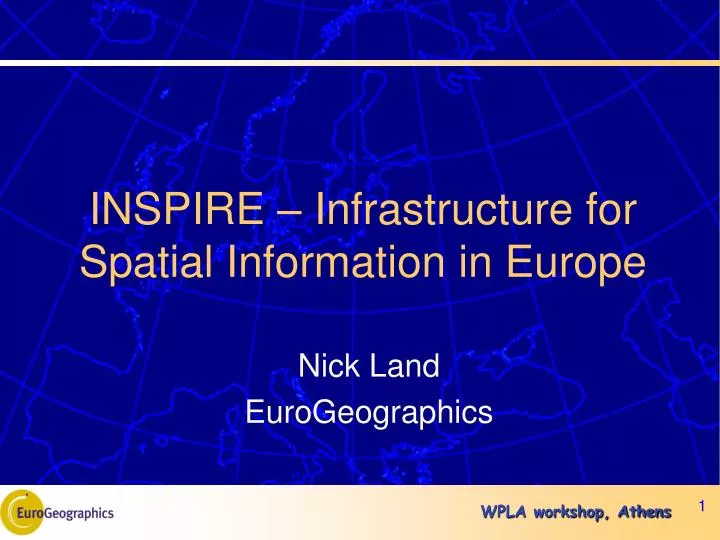 inspire infrastructure for spatial information in europe
