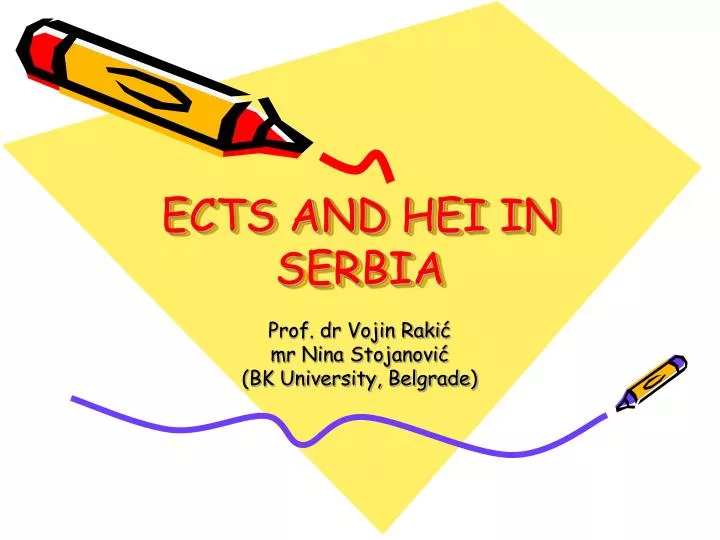 ects and hei in serbia