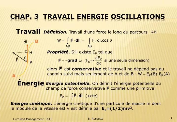 chap 3 travail energie oscillations