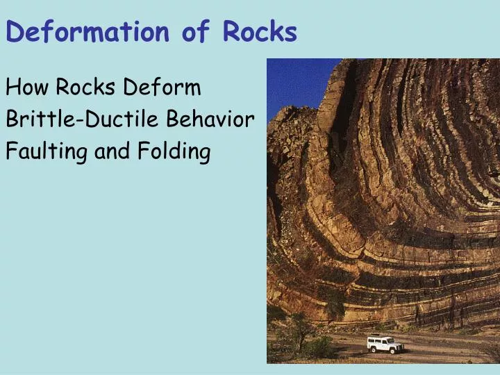 deformation of rocks