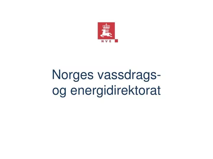 norges vassdrags og energidirektorat