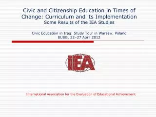 International Association for the Evaluation of Educational Achievement