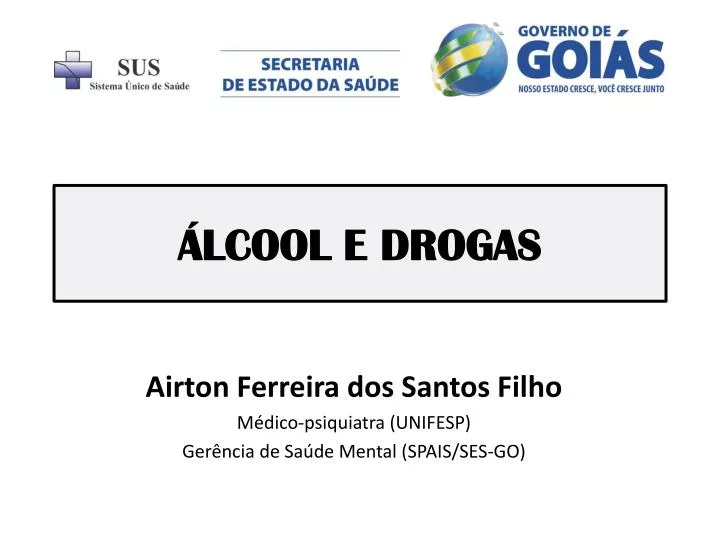 lcool e drogas