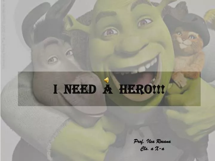 i need a hero