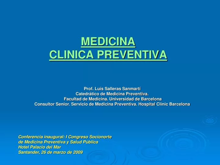 medicina clinica preventiva