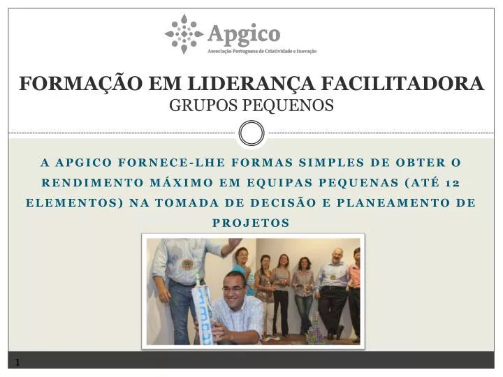 forma o em lideran a facilitadora grupos pequenos