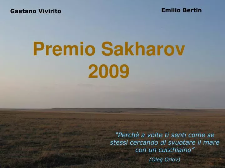 premio sakharov 2009