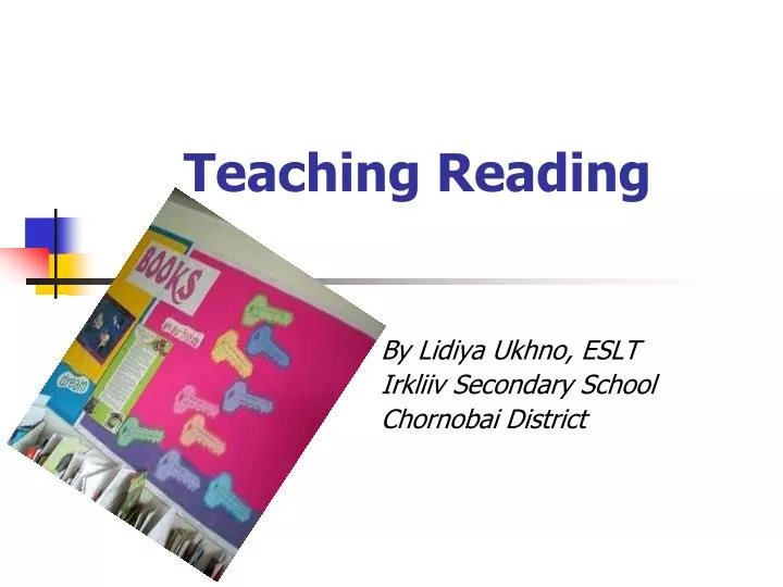 teaching reading
