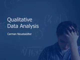 Qualitative Data Analysis