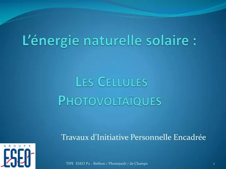 l nergie naturelle solaire les cellules photovolta ques
