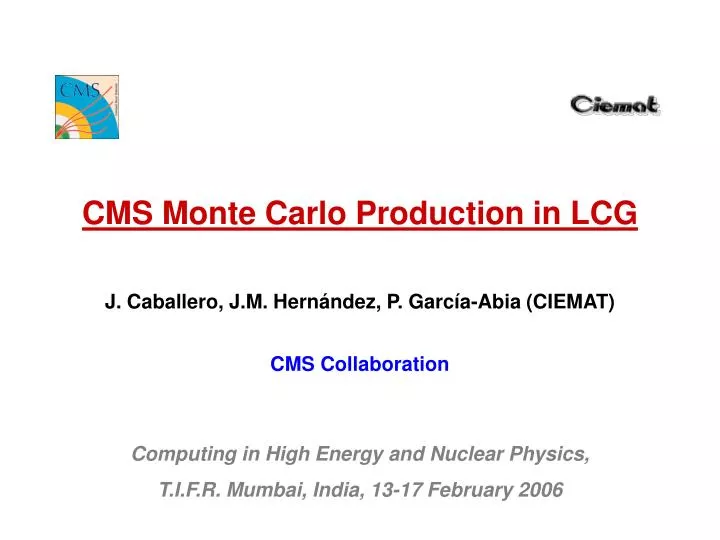 cms monte carlo production in lcg
