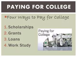 Paying For College