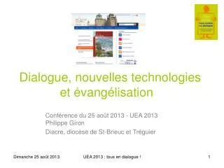 dialogue nouvelles technologies et vang lisation