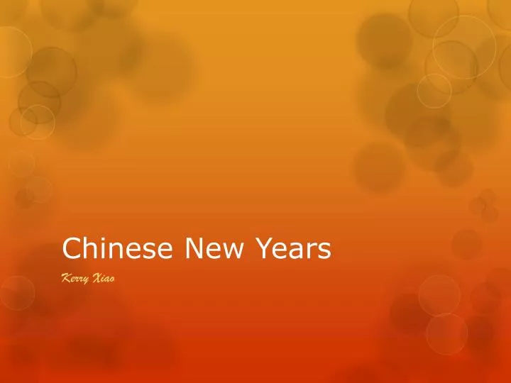 chinese new years