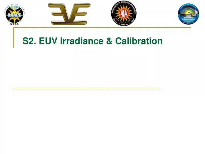 s2 euv irradiance calibration