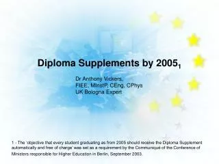 Diploma Supplements by 2005 1