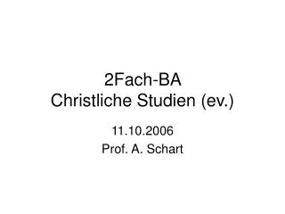 2fach ba christliche studien ev