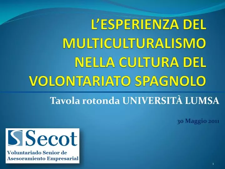 l esperienza del multiculturalismo nella cultura del volontariato spagnolo