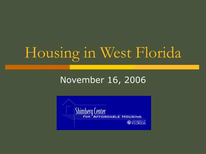 housing in west florida