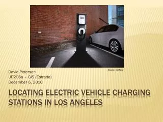 Locating Electric vehicle charging stations in Los angeles