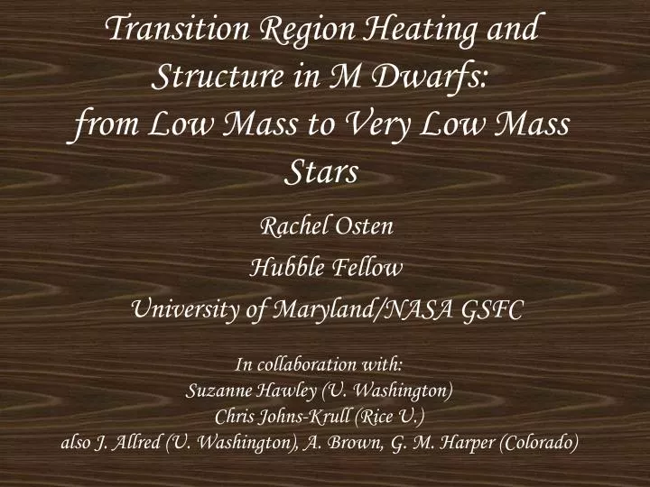 transition region heating and structure in m dwarfs from low mass to very low mass stars