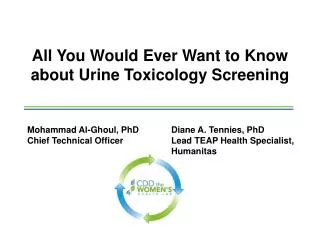 All You Would Ever Want to Know about Urine Toxicology Screening