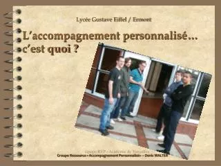 l accompagnement personnalis c est quoi
