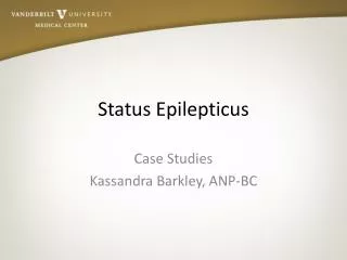 Status Epilepticus