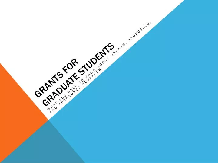 grants for graduate students