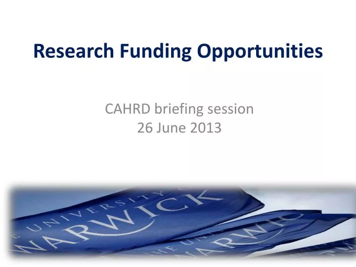 research funding opportunities