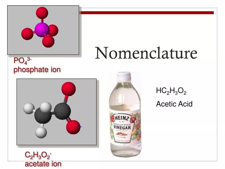 nomenclature