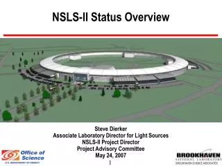 NSLS-II Status Overview