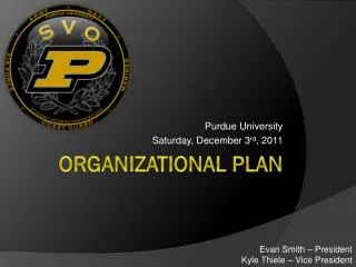 Organizational plan