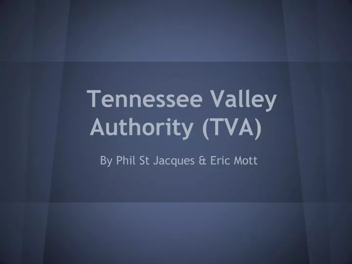 tennessee valley authority tva
